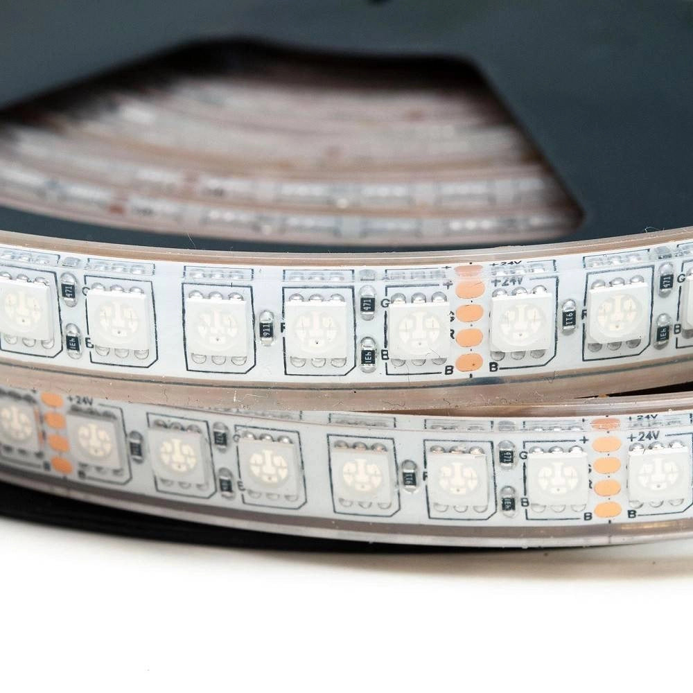 Trade Shop - Kit Striscia 600led 75w Rgb Ip68 Esterni Dimmerabile 24v Centralina Alimentatore -