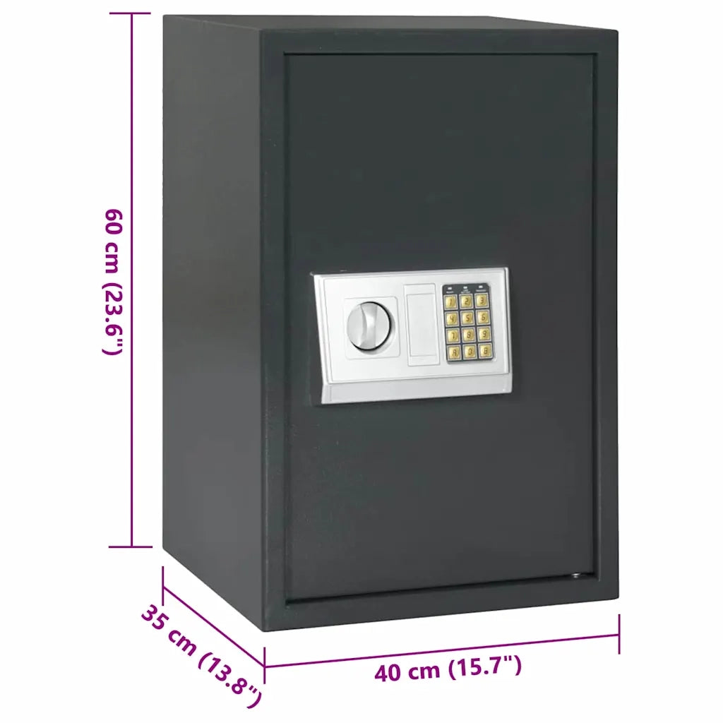 Cassetta di sicurezza digitale Grigio scuro 40 x 35 x 60 cm CFW8290035