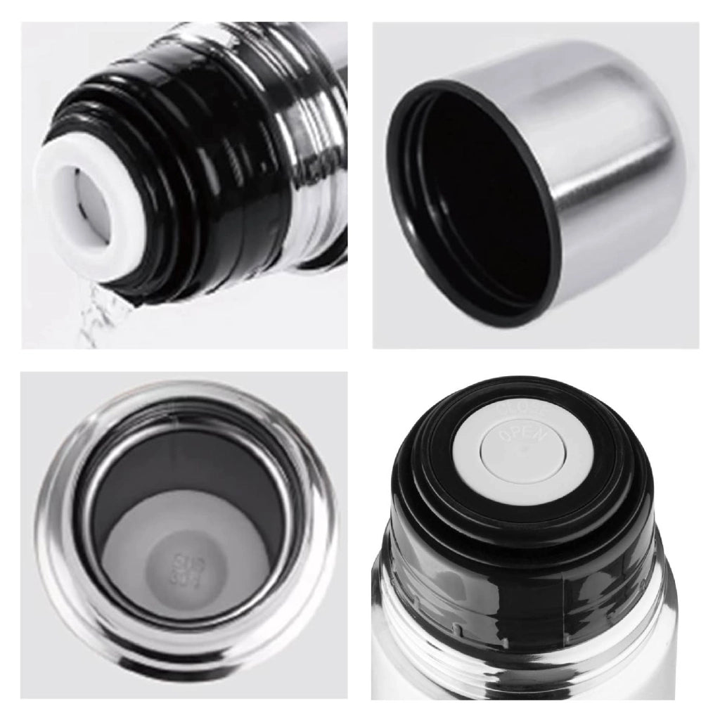 Termos Caffè In Acciaio Inox Borraccia Termica Doppia Parete Bevande Calde Fredde Thermos Senza Bpa Con Tappo Ermetico Bottiglia Viaggio Lavoro Sport 750 ml