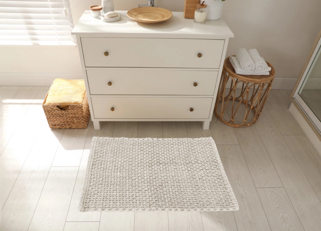 Tappeto Bagno Doccia Antiscivolo In Microfibra Super Assorbente Osaka - 40x60 - Beige