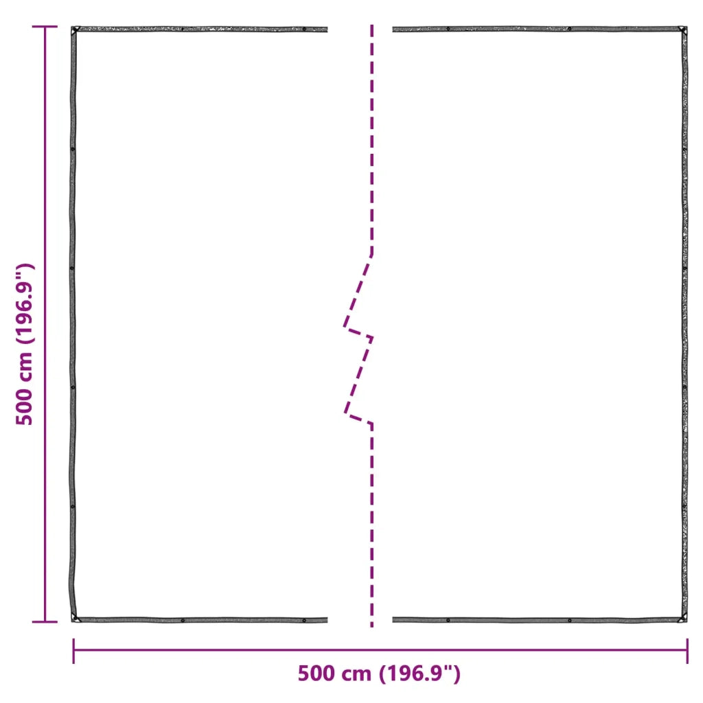 Copertura per Piante Trasparente 5 x 5 m PE CFW9978335