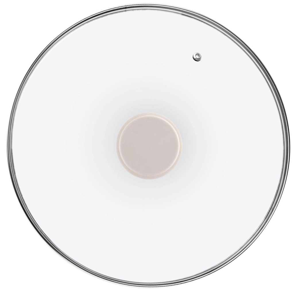 Coperchio in vetro KADAX da 28 cm, universale, resistente al calore, per pentole e padelle.