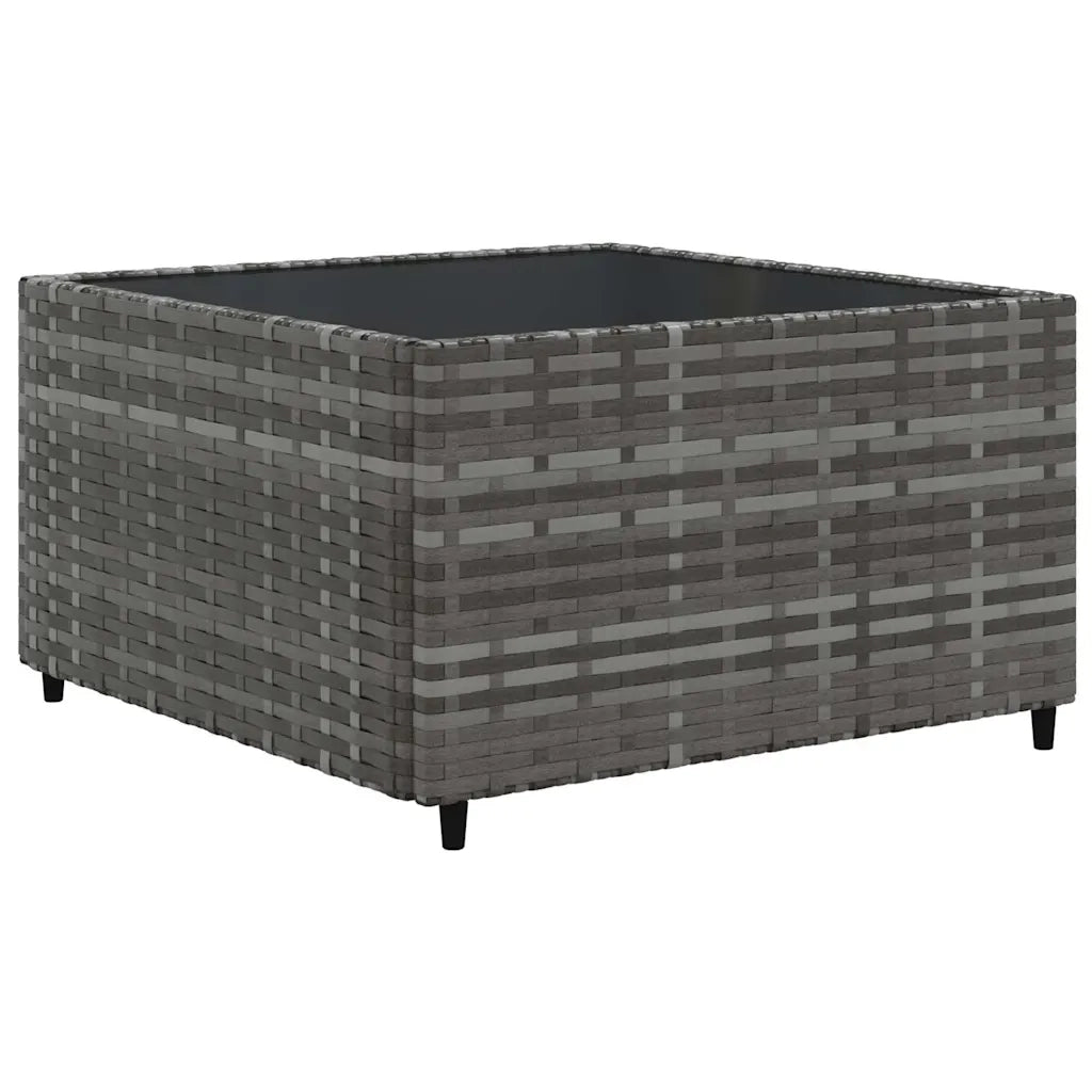 Set Divani da Giardino 6 pz con Cuscini in Polyrattan Grigio