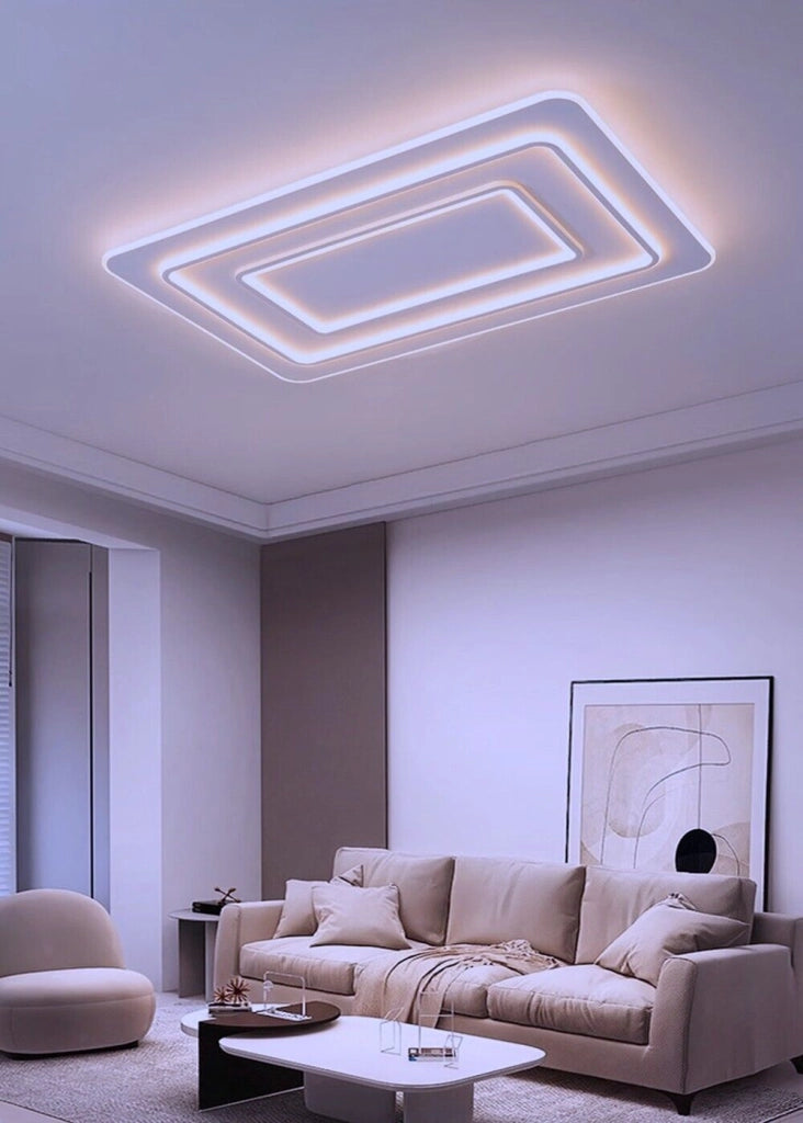 Lampadario Plafoniera Illuminazione Led Moderno Luce con telecomando Dimmerabile 123W 9840 lumen