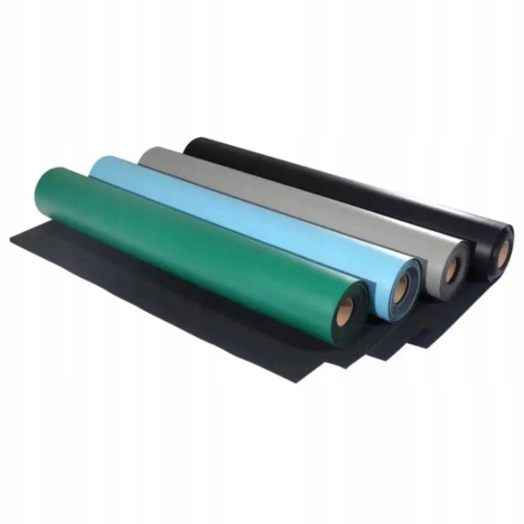 Tappetino Antistatica ESD Nera 1.2m x 10m – Protezione Elettrostatica, Goma Naturale, Spessore 2mm, Resistenza Chimica