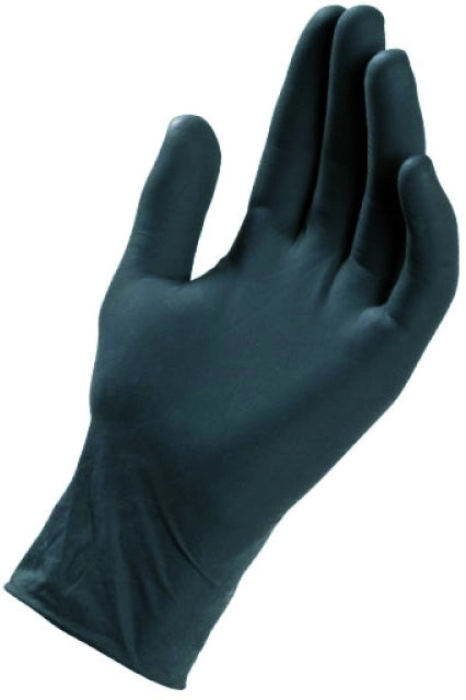 GUANTI MONOUSO IN NITRILE BLACK NITRO DPI 3 CF.100 PZ Col. Nero tg. 7/7,5 (M)