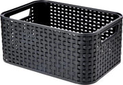 Cassa porta oggetti piccola antracite - stile e pratica