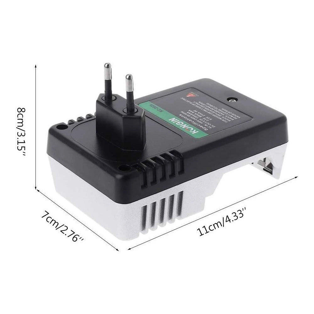Trade Shop - Caricabatterie Per Batterie Pile Ricaricabili Carica Batteria Aa Aaa 9v Ni-mh Cd -