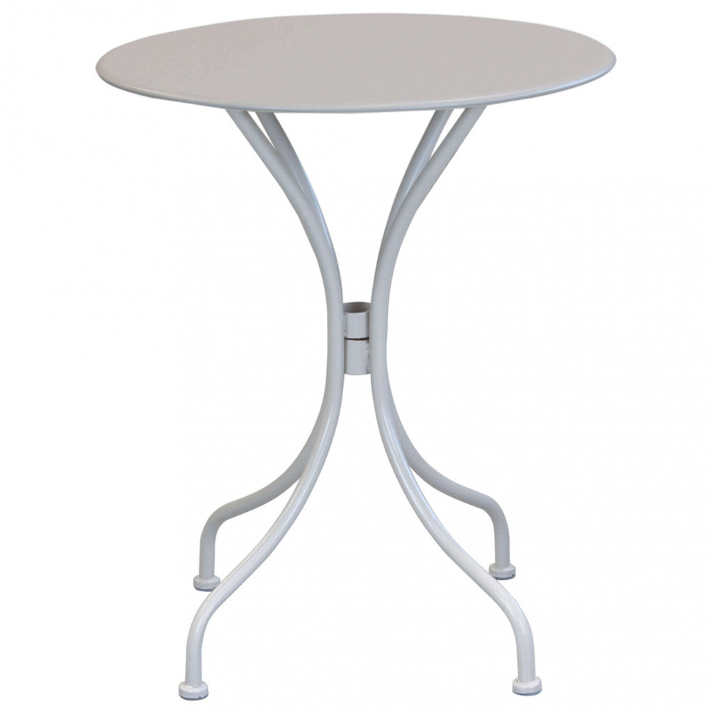 Tavolo Bristol Ø60x71h cm in Acciaio Tortora