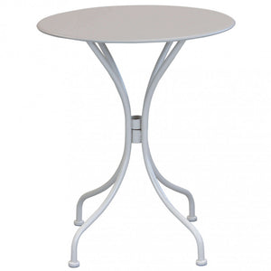 Tavolo Bristol Ø60x71h cm in Acciaio Tortora