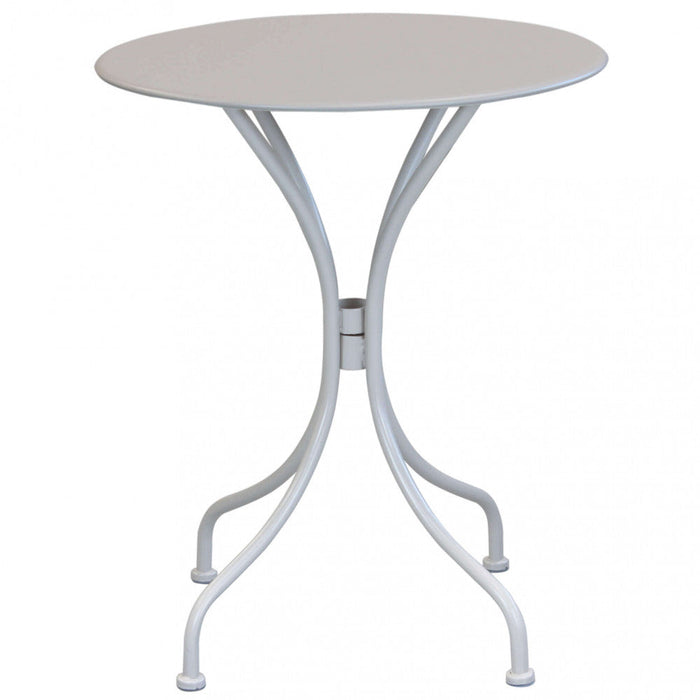 Tavolo Bristol Ø60x71h cm in Acciaio Tortora