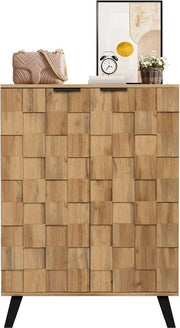 Cassettiere in Legno Scuro - 5 Cancelli - Pannelli Regolabili - Struttura in Legno