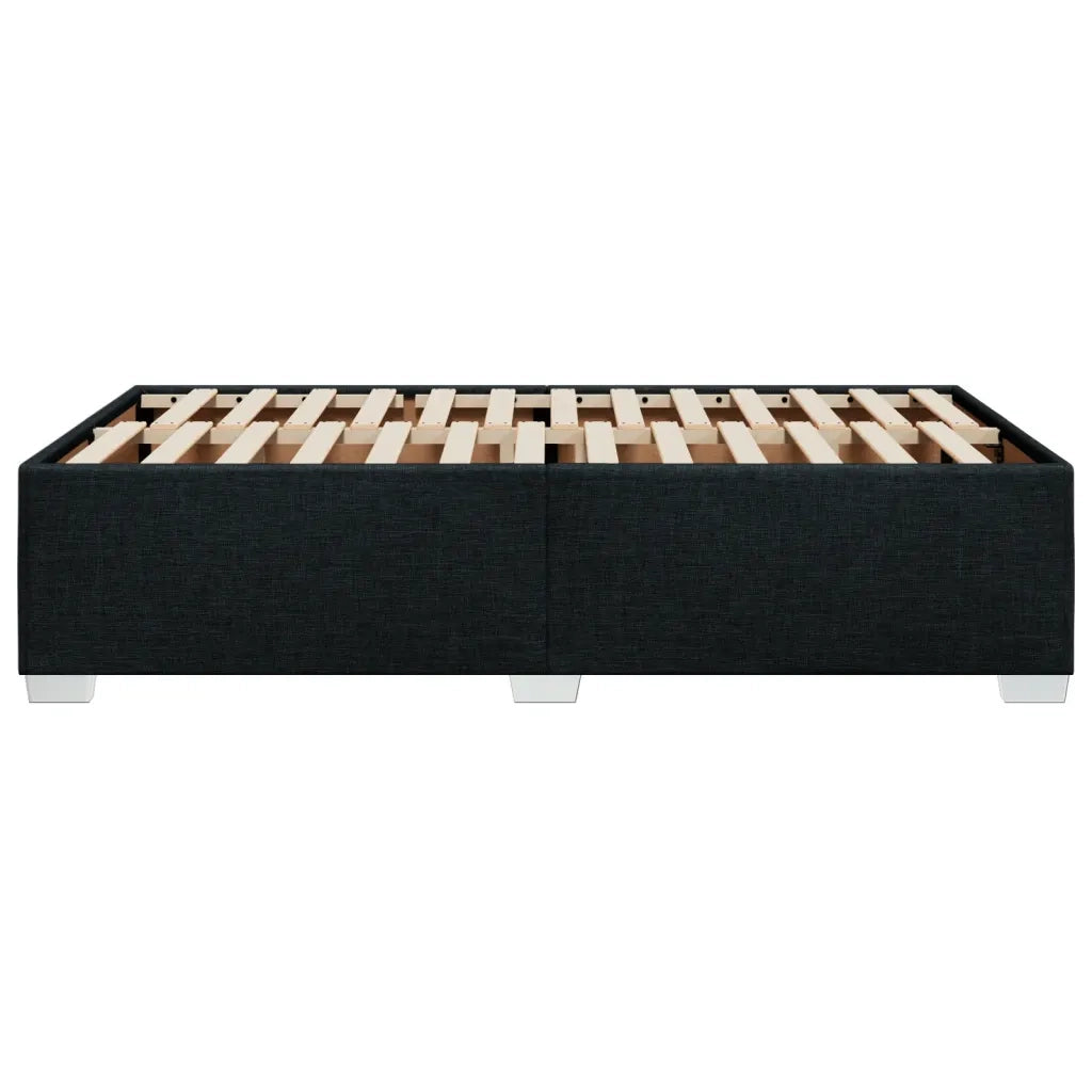 Giroletto senza Materasso Nero 120x190 cm in Tessuto