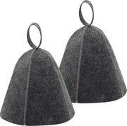 Sauna hoed vilta hoed sauna muts vilt bad muts pet sauna portatile per signore e signora (grigio)