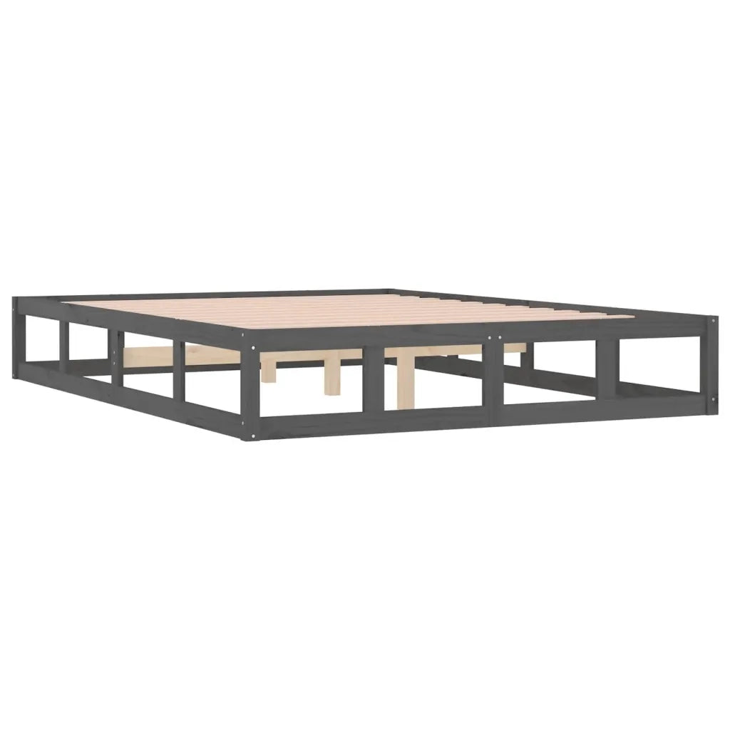 Giroletto Grigio 150x200 cm King in Legno Massello 820803