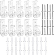 Fissaggio Sicuro per Riparazione - 8 Pezzi - Clip Transparente - Haken a P - Carta Piegabile - Plastica - Sicuro e Facile da Utilizzare - Protezione per Cavi