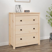 Credenza-Buffet-Armadio da cucina 70x35x80 cm in Legno Massello di Pino 831349