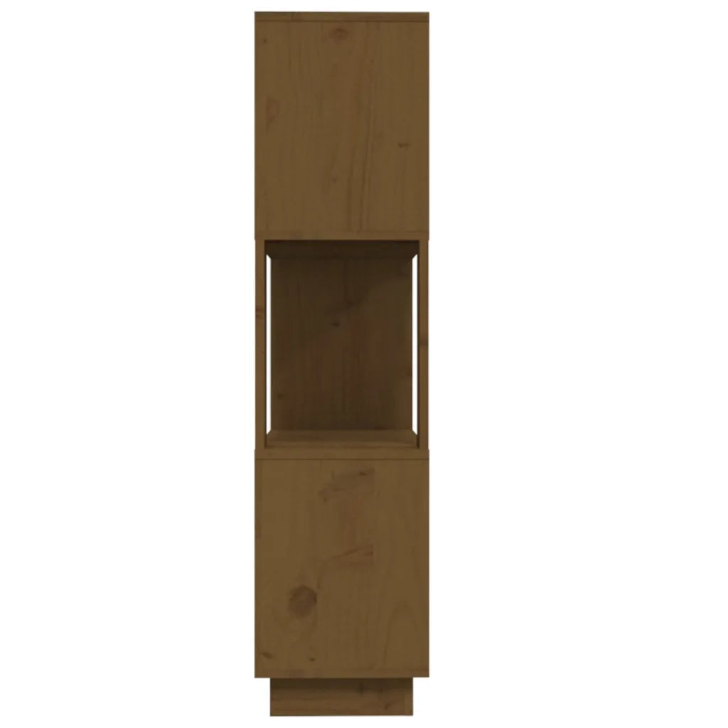 Libreria/Divisorio Ambrato 80x25x101 cm Legno Massello di Pino 814057