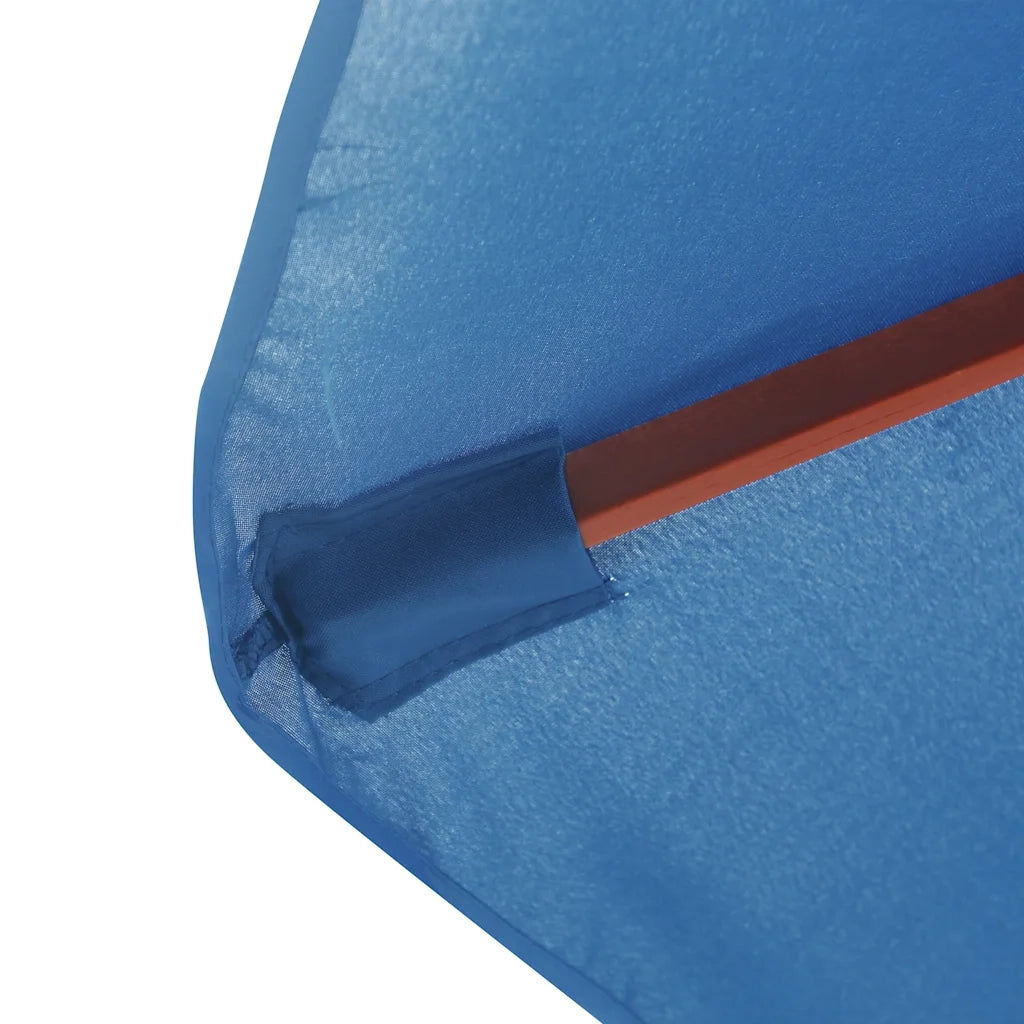 Ombrellone da Esterni con Palo in Legno 350 cm Blu 47139
