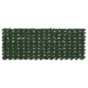 Schermo per balcone con foglie-Pannello per balcone Verde Scuro 200 x 75 cm