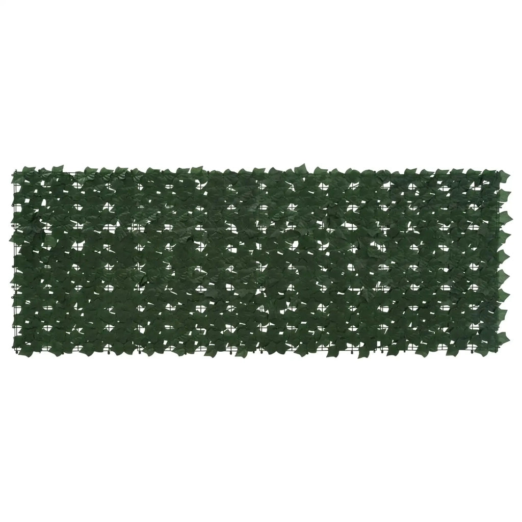 Schermo per balcone con foglie-Pannello per balcone Verde Scuro 200 x 75 cm