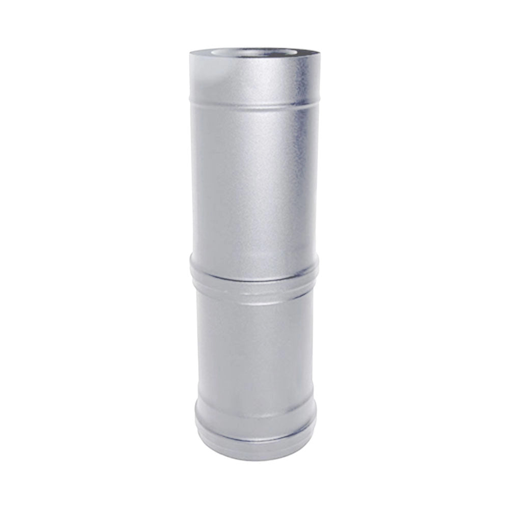 Canna fumaria tubo coassiale INOX elemento  telescopico D. 80/125  550/940 mm CE stufa pellet  Made in Italy