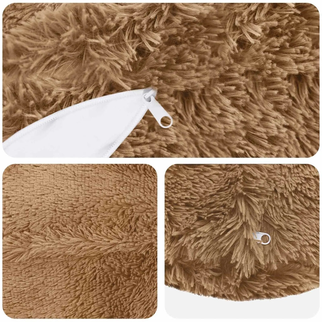 Cuscino con cuscino HEERLEN 6 pz Tortora Fleece PV 929550