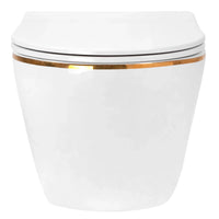 Vaso Wc Sospeso Rea Carlo Mini Tornado Nf Gold Edge