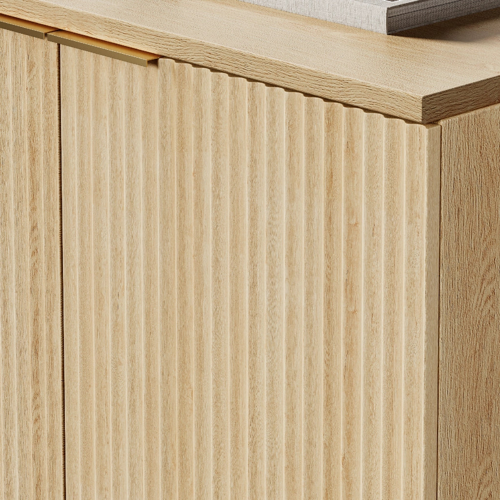 CREDENZA a 2 ante 80 x 40 x 80 cm MDF colore quercia
