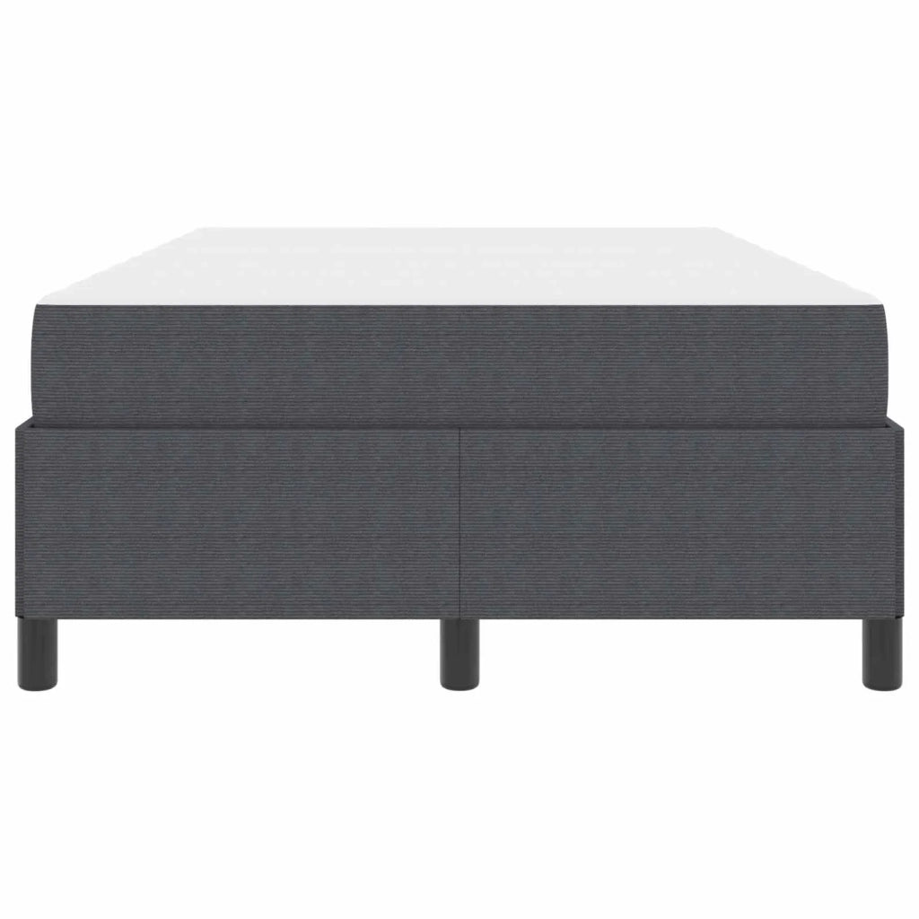 Struttura del letto Grigio scuro 120 x 190 cm Tessuto