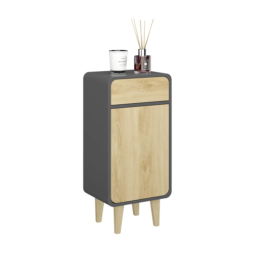 Vicco Mobile midi Antracite/quercia dorata 40 x 81 cm