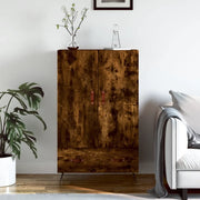 Credenza-Buffet-Armadio da cucina Rovere Fumo 69,5x31x115 cm in Legno Multistrato 523578