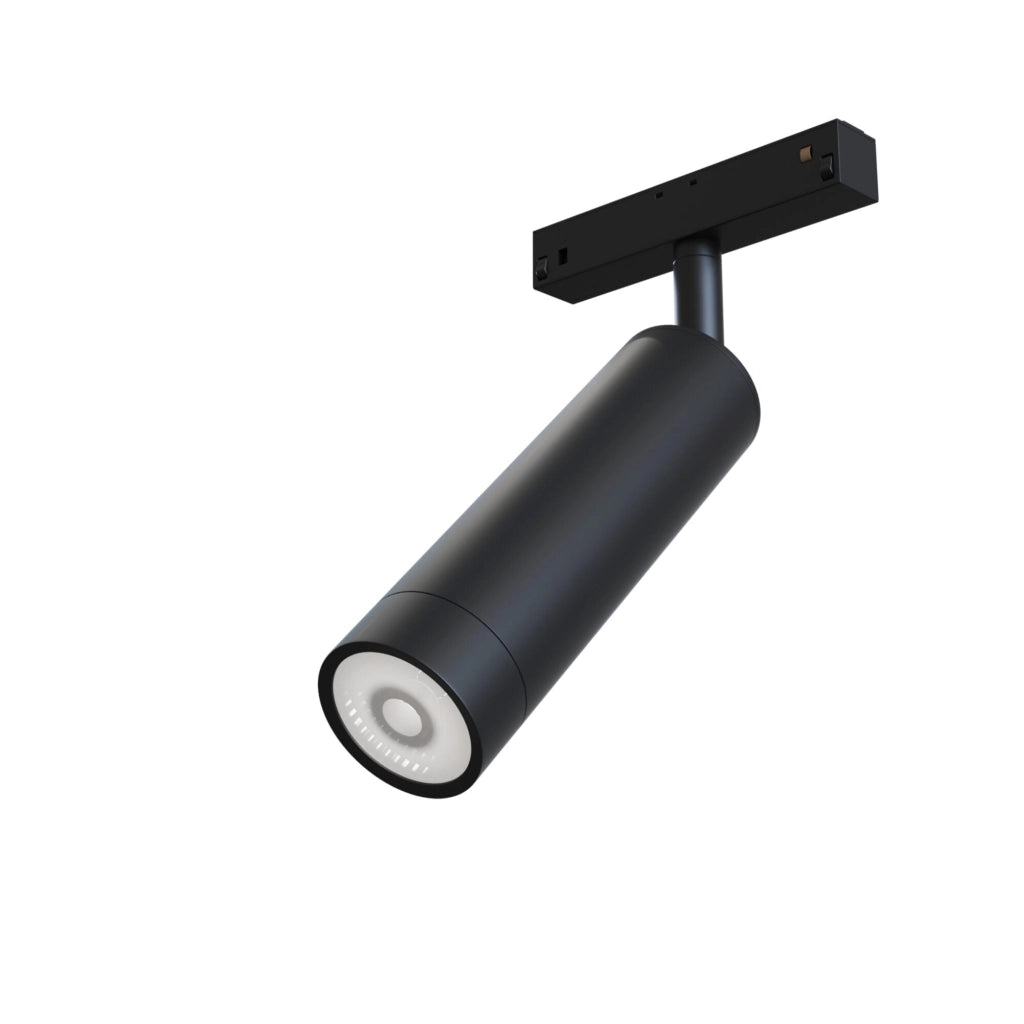 Faretto a LED per Sistema Illuminazione Binario 7W 3000K in Alluminio Focus LED  Nero
