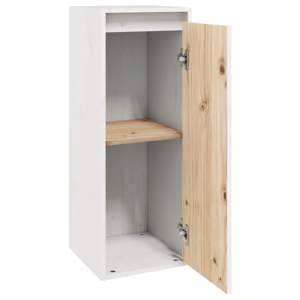 Set di 2 pratici pensili decorativi da parete 30 x 30 x 80 cm in legno massello di pino bianco. Codice articolo: 02_0048097.