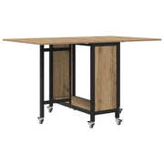 Tavolo da Pranzo | Tavolo da cucina pieghevole con ruote 130 x 80 x 76,5 cm