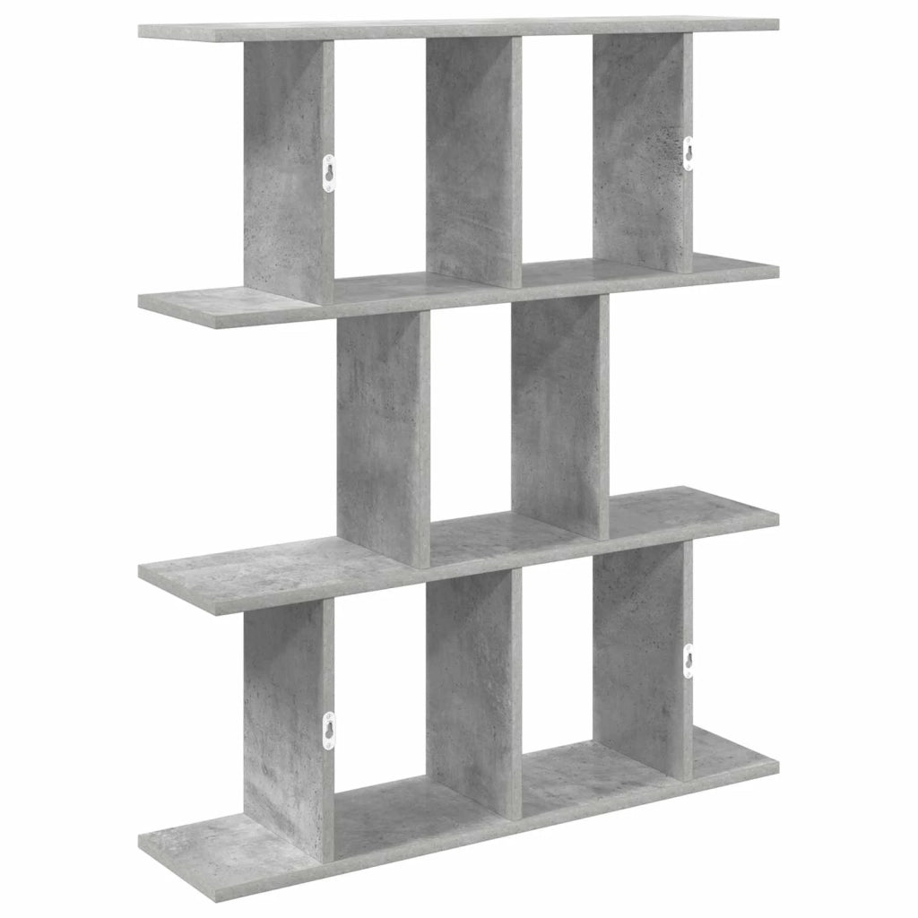Scaffale da parete Grigio Cemento 80 x 20 x 96 cm 8012207