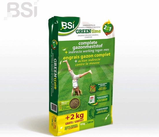 Meststof organico-minerale con azione indiretta contro il muschio - 10 kg per 100 m²