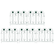 Recinzione per Giardino 5 pz Verde Acciaio CFW5376103