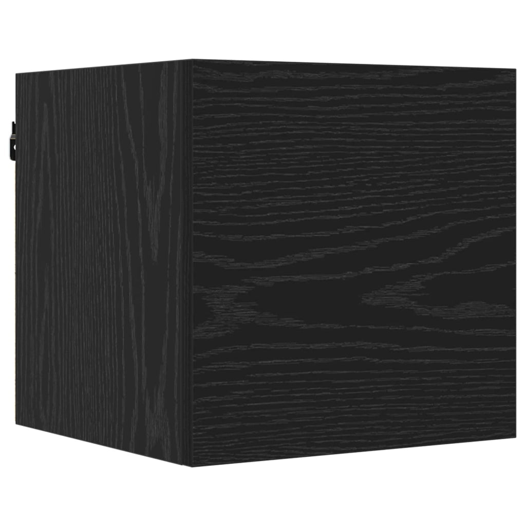 Set mobile TV 6 pz Rovere Nero Legno ingegnerizzato 3438603