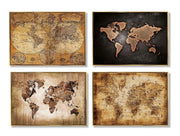 Quadro da Parete Oleografia in Lacca con Cornice 73 x 53 cm 4 Soggetti
