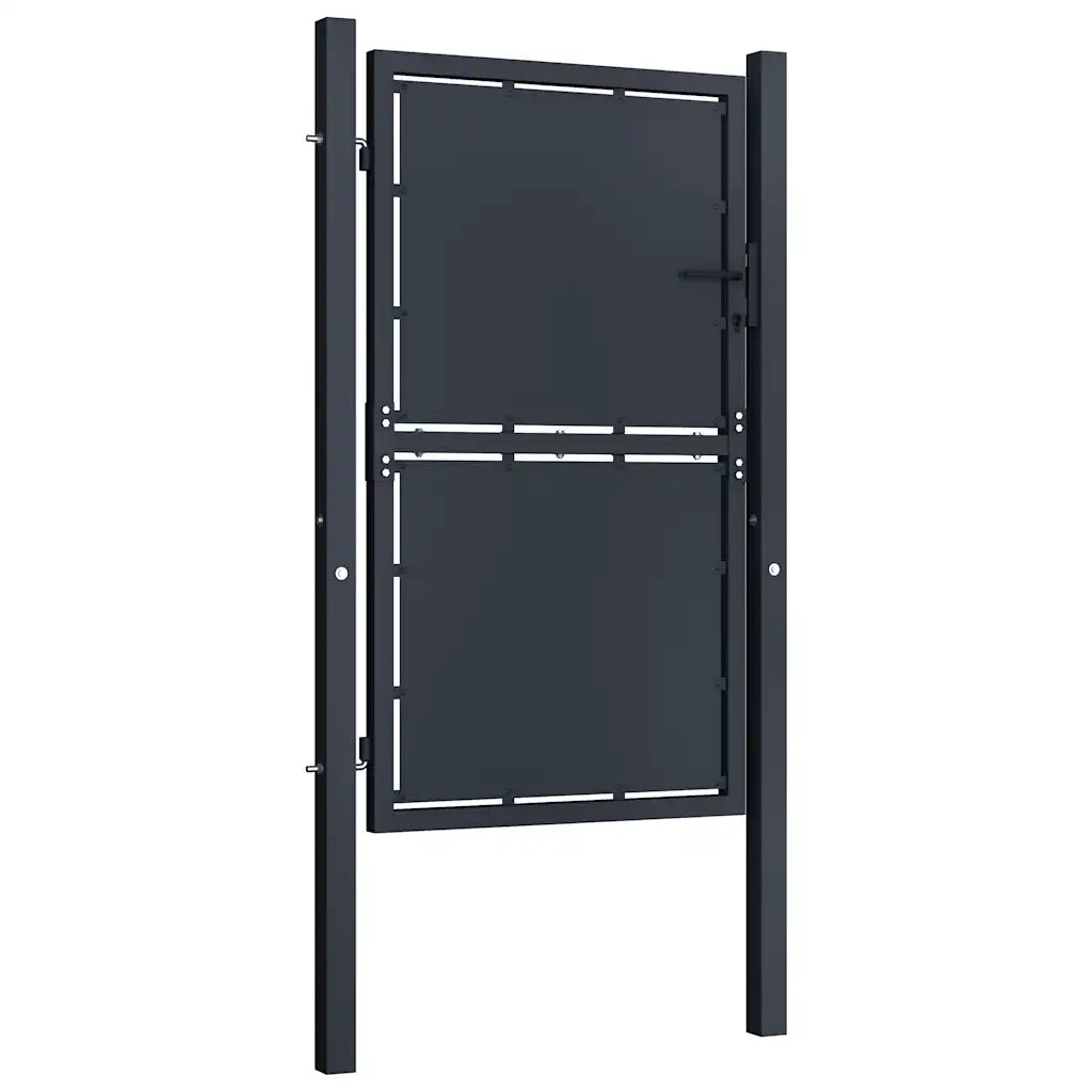 Cancello da Giardino in Acciaio-Porta da giardino 100x150 cm Antracite