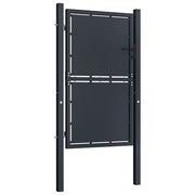 Cancello da Giardino in Acciaio-Porta da giardino 100x150 cm Antracite