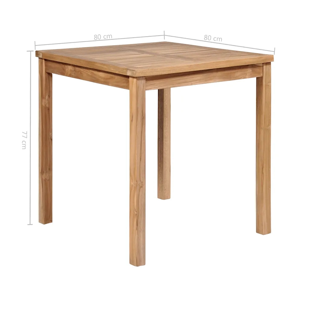 Set da Pranzo per Esterni 5 pz Legno Massello di Teak cod mxl 41858