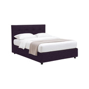 Bolton, Letto Piazza e Mezza Sfoderabile Made in Italy, Viola