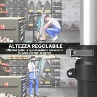 Cavalletto Bici per Manutenzione con Altezza Regolabile, Girevole a 360° e Pieghevole, Massimo 40 kg, Nero