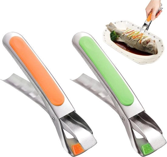 Set di Spiedini in Silicone per Airfryer | Spiedini Anti-aderenti in Acciaio Inossidabile | Spiedini per Servire Cibi Caldi | Accessori Culinari | Set a 2 Spiedini