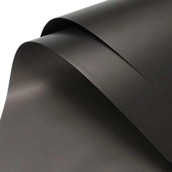 Pacco di Carta Doppia Facia Nera 22,8"x22,8" - Impermeabile - Attrezzatura per Fiorista - Necessità per Bouquet - Pacchetto per DIY e Artigianato - Regalo in Scatola - Confezione da 20