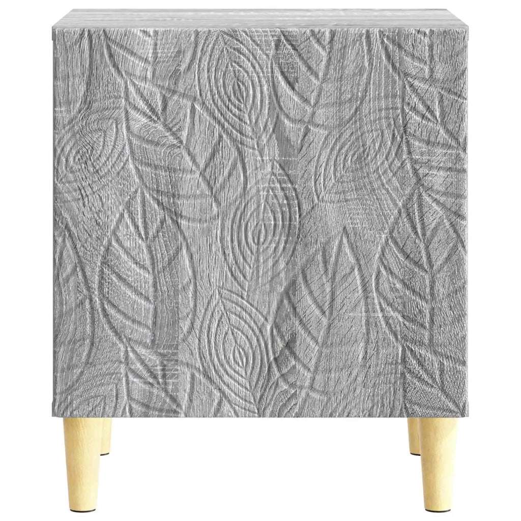 Comodino Sonoma grigio 43 x 34,5 x 50 cm Legno ingegnerizzato 895037