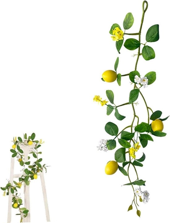 Decorazioni per cucina con citroni artificiali - realistici e decorativi - display per piante da appendere per feste e festival
