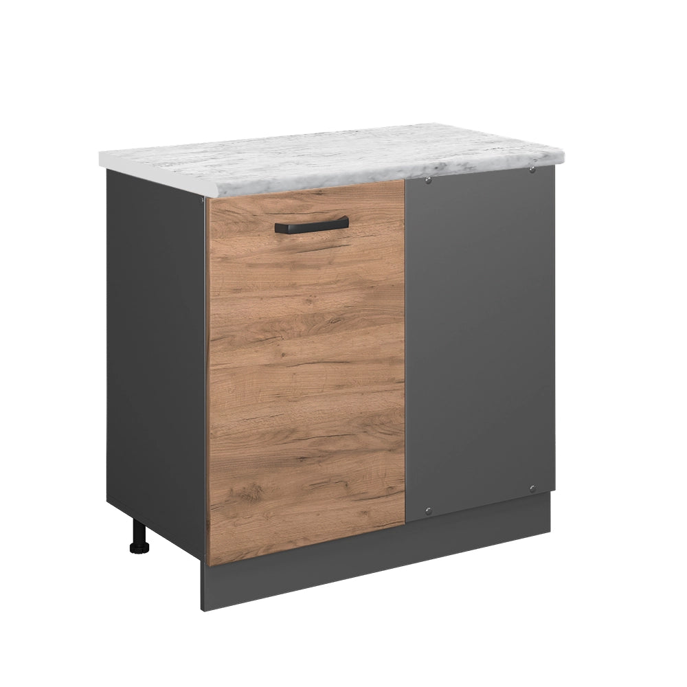 Vicco Mobile ad angolo cucina Quercia dorata 86 cm PL Marmo